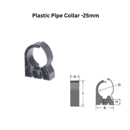MechAir Plastic Pipe Collar -25mm