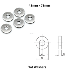 Tembo Flat Washers 43mm x 78mm