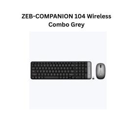 Zebronics Companion 104 | Wireless Combo Grey