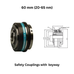 BK Safety Couplings with keyway - 60 mm (20-65 nm)