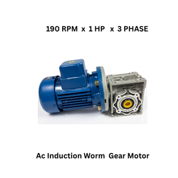 Sumit Engineering Works Ac Induction Worm Gear Motor - 190 RPM x 1 HP x 3 PHASE