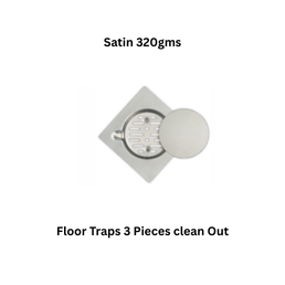 Simtex SS304 Floor Traps 3 Pieces clean Out Satin 320gms