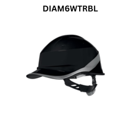 Delta Plus Diamond VI Wind Safety Helmet - DIAM6WTRBL - Black