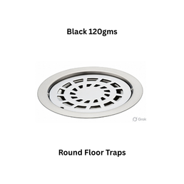 Simtex SS304 Round Floor Traps Black 120gms