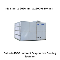 Salleria Solutions Salleria-IDEC (Indirect Evaporative Cooling System) - 3234 mm x 2620 mm x 2990+640* mm