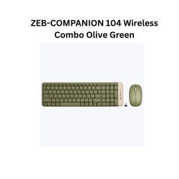 Zebronics Companion 104 | Wireless Combo Olive Green
