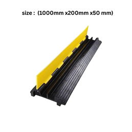 GoSafe Road Safety Product Rubbe Cable Protector GSI-265 (1000mm x200mm x50 mm)