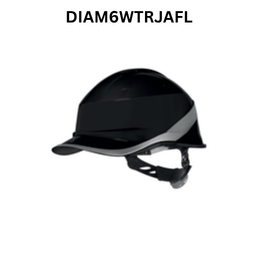 Delta Plus Diamond VI Wind Safety Helmet - DIAM6WTRJAFL - Black