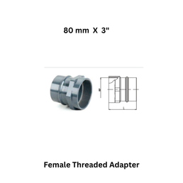 AirPipe Female Threaded Adapter - 80 mm X 3"
