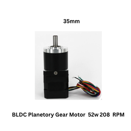 Sumit Engineering Works BLDC Planetory Gear Motor 52w 208 RPM - 35mm