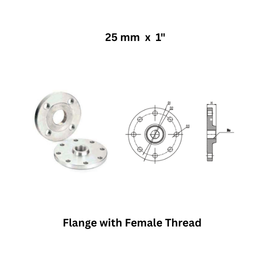 AirPipe Flange with Female Thread - 25 mm x 1"