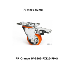 Supo Poly PP Orange IV-B203-FX125-PP-O - 78 mm x 45 mm