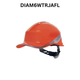Delta Plus Diamond VI Wind Safety Helmet - DIAM6WTRJAFL - Orange