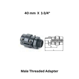 AirPipe Male Threaded Adapter - 40 mm X 1-3/4"