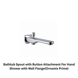 Jaquar Bathtub Spout with Button Attachment For Hand Shower with Wall Flange(Ornamix Prime)
