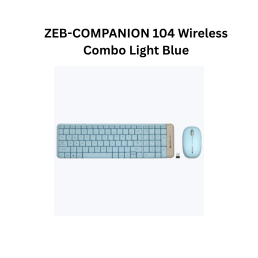Zebronics Companion 104 | Wireless Combo Light Blue