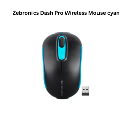 Zebronics Dash Pro Wireless Mouse cyan