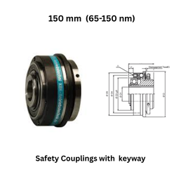 BK Safety Couplings with keyway - 150 mm (65-150 nm)