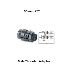 AirPipe Male Threaded Adapter - 50 mm X 2"