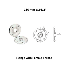 AirPipe Flange with Female Thread - 150 mm x 2-1/2"