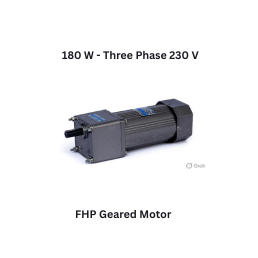 JDA FHP Geared Motor 180 W - Three Phase 230 V