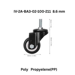 Supo Poly Propyelene(PP) IV-2A-BA3-02-100-211 8.6 mm