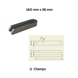 U -Clamps - 160 mm x 38 mm