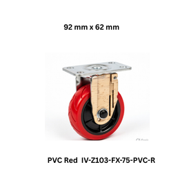 Supo Poly PVC Red IV-Z103-FX-75-PVC-R - 92 mm x 62 mm
