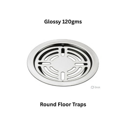 Simtex SS304 Round Floor Traps Glossy 120gms