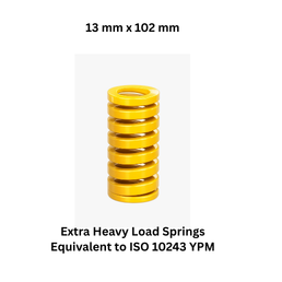 Shree Ganesh Enterprises Extra Heavy Load springs Yellow - 13 mm x 102 mm