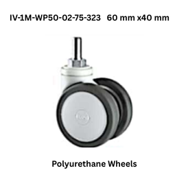 Supo Polyurethane Wheels IV-1M-WP50-01D-75-323 76 mm x61 mm