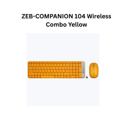 Zebronics Companion 104 | Wireless Combo Yellow
