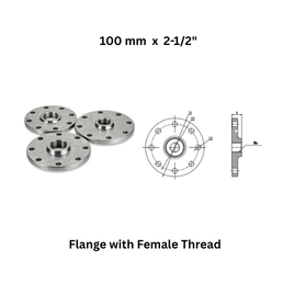 AirPipe Flange with Female Thread - 100 mm x 2-1/2"