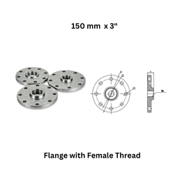 AirPipe Flange with Female Thread - 150 mm x 3"