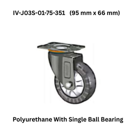 Supo Grand Polyurethane With Single Ball Bearing vIV-J03S-01-75-351 (95 mm x 66 mm)