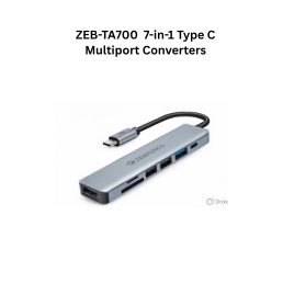 Zebronics TA700 7-in-1 Type C Multiport Converters