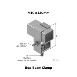Tembo Box Beam Clamp M10 x 130mm