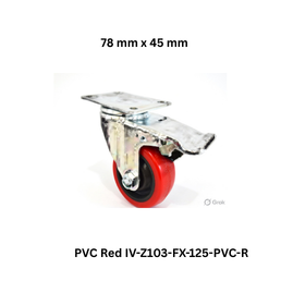 Supo Poly PVC Red IV-Z103-FX-125-PVC-R - 78 mm x 45 mm