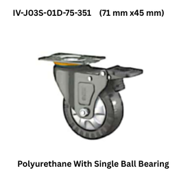 Supo Grand Polyurethane With Single Ball Bearing IV-J03S-01D-75-351 (71 mm x45 mm)