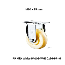Supo Poly PP Milk White IV-103-WH50x26-PP-M - M10 x 25 mm