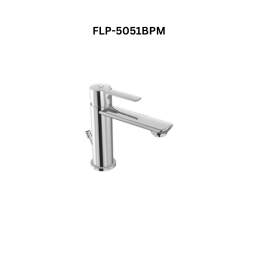 Jaquar Single Lever Basin Mixer with Popup Waste System with 450mm Long Braided Hoses