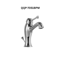 Jaquar Single Lever Basin Mixer with Popup Waste with 450mm Long Braided Hoses