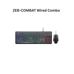 Zebronics Combat - Wired Combo Black