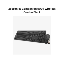 Zebronics Companion 500 | Wireless Combo Black