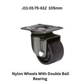 Supo Nylon Wheels With Double Ball Bearing IV J11-01-75-612 105mm
