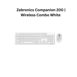 Zebronics Companion 200 | Wireless Combo White
