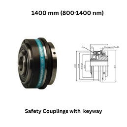 BK Safety Couplings with keyway - 1400 mm (800-1400 nm)