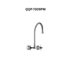 Jaquar Sink Mixer with Regular Swinging Spout (Wall Mounted Model) with Connecting Legs & Wall Flanges