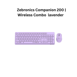 Zebronics Companion 200 | Wireless Combo lavender