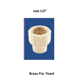 Ajay Greenline Brass Fta Fixed 15 mm